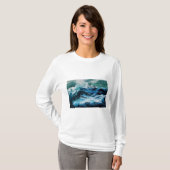 T-shirt Bateau dans la mer dans la tempête (Devant entier)
