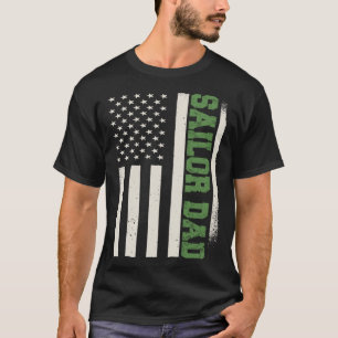 T-shirt Bateau de capitaine patriotique voilier de marine