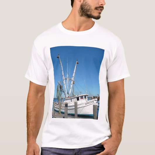 T-shirt Bateau de crevette de la Floride (Devant)