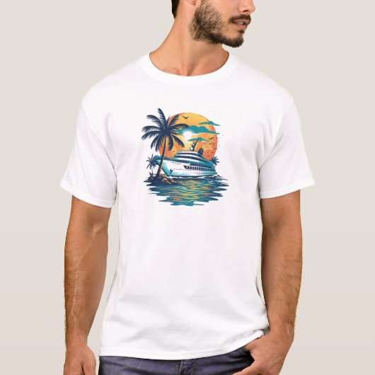 T-shirt Bateau de croisière (Devant)