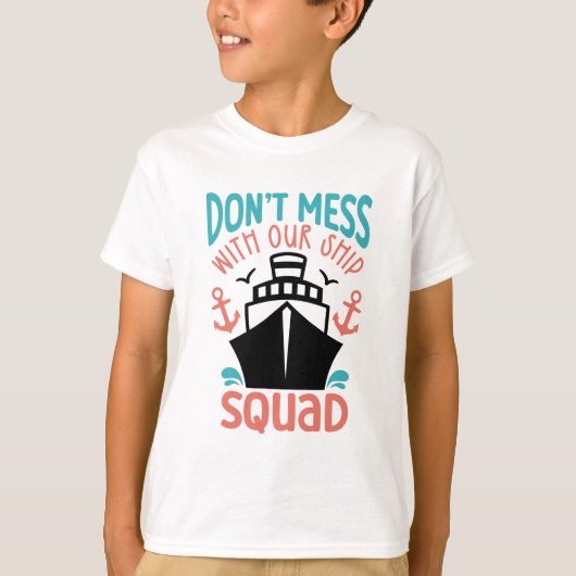 T-shirt Bateau de croisière Bateau Vacances famille (Devant)