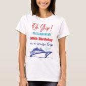 T-shirt Bateau de croisière d'anniversaire sur mesure (Devant)
