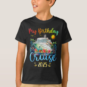 T-shirt Bateau de croisière fêtant mon anniversaire 2025 H