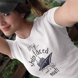 T-shirt Bateau de croisière Nauti Faced et Bateau de crois