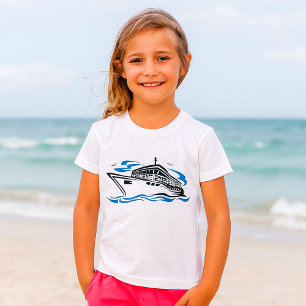T-shirt Bateau de croisière sur les vagues océaniques Voya