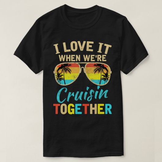 T-shirt Bateau de croisière Vacances Amis Buddies Couples (Design devant)