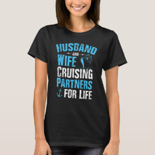 T-shirt Bateau de croisière vintage pour mari et femme
