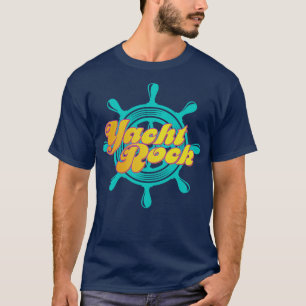 T-shirt Bateau de la fête imprimé Yacht Rock capitaines Wh
