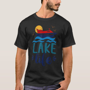 T-shirt Bateau de Lake Life Bonjour Vibes été Vacay d'été