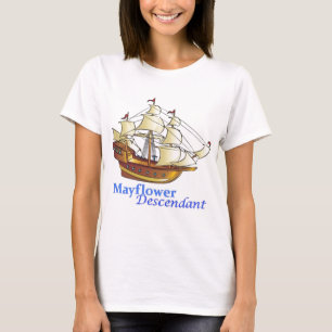 T-shirt Bateau de navigation de descendant de fleur