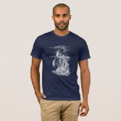 T-shirt Bateau de navigation vintage (Devant entier)