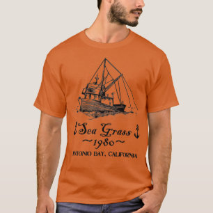 T-shirt Bateau de pêche de la chalutière à herbes de mer b