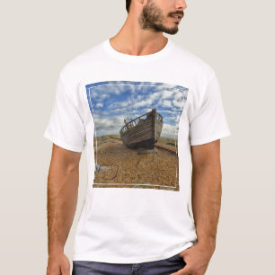 T-shirt Bateau de pêche en bois abandonné   Dungeness