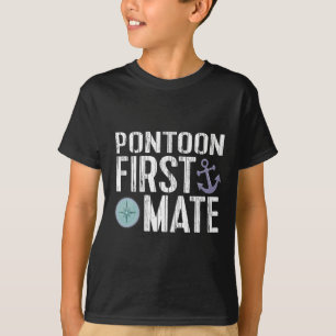 T-shirt Bateau de plaisance Ponton Second capitaine Ancre