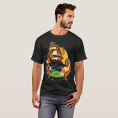 T-shirt Bateau de sirène et de pirate (Devant entier)
