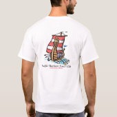 T-shirt Bateau de Viking avec onduler le burgee de PMYC (Dos)