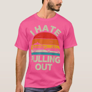 T-shirt Bateau Drôle Je déteste Sortir Retro Boat Captai