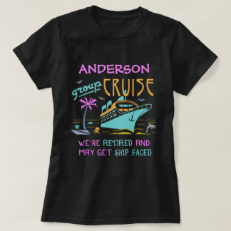 T-shirt Bateau drôle retiré de croisière de groupe fait