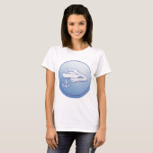 T-shirt Bateau et Ancre Marine nautique (Devant entier)