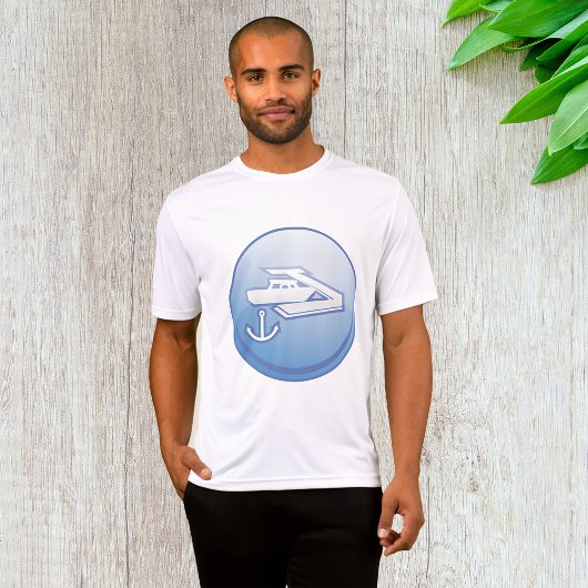 T-shirt Bateau et Ancre Marine nautique