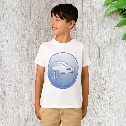 T-shirt Bateau et Ancre Marine nautique