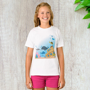 T-shirt Bateau Et Poisson Ensoleillés
