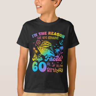 T-shirt Bateau face à c'est mon 60e anniversaire Croisière