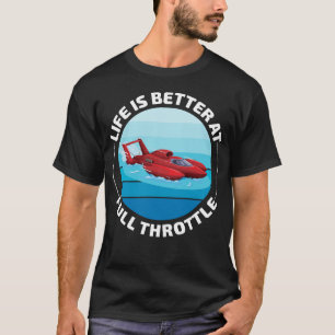 T-shirt Bateau hydravion Course Speedboat Powerboat Amusan