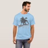 T-shirt Bateau Ocean Beach Palm Tree (Devant entier)