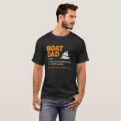 T-shirt Bateau papa Définition Meilleur papa Jamais (Devant entier)