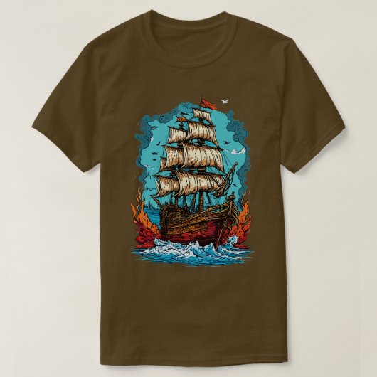 T-shirt Bateau pirate 1 (Design devant)