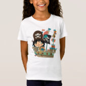 T-Shirt Bateau pirate et pirate (Devant)