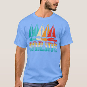 T-shirt Bateau Propriétaire Voilier Bateau Rétro Vintage D