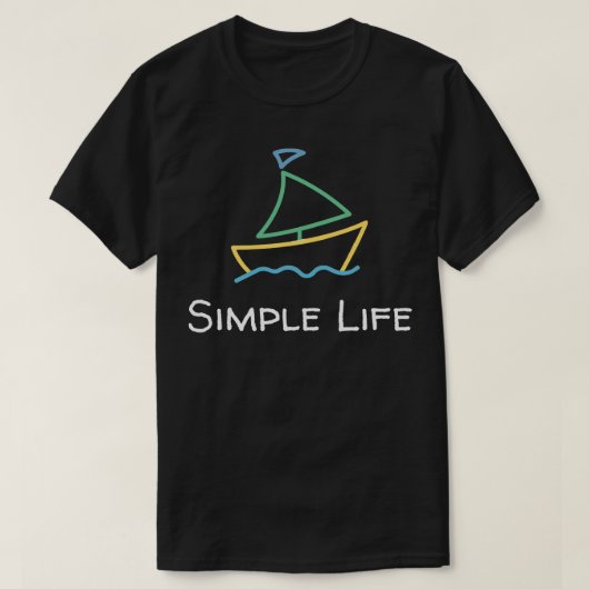 T-shirt Bateau simple à vie (Design devant)