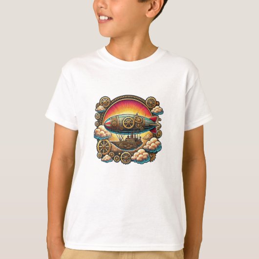 T-shirt Bateau Steampunk (Devant)