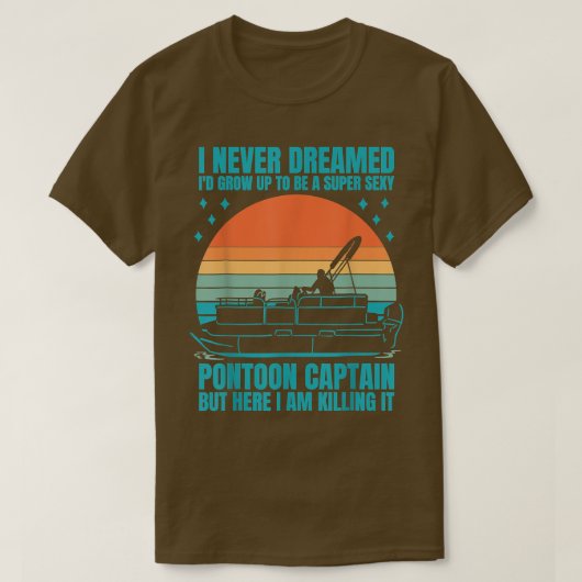 T-shirt Bateau Stuff Capitaine Funny Pontoon Bateau du lac (Design devant)