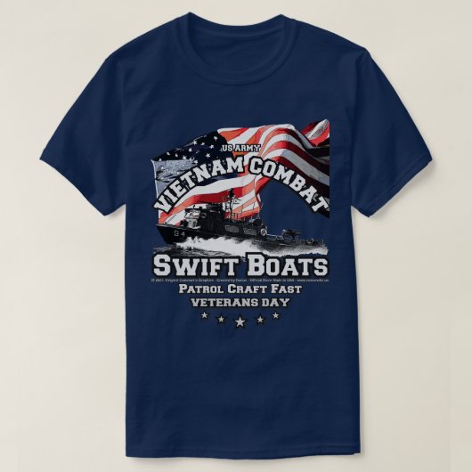 T-shirt Bateau SWIFT vétéran du combat Vietnam (Design devant)