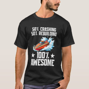 T-shirt Bateau Télécommandé Croisière Modèle Écrasement RC