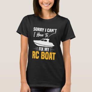 T-shirt Bateau télécommandé électrique modèle RC à réparer