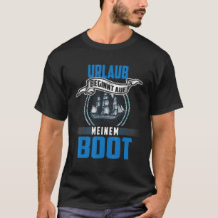 T-shirt Bateau Vacances Motorboat Vacances Commence Sur Mo