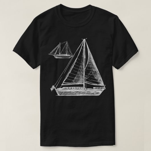 T-shirt Bateau Vieux Océan Lover  (Design devant)