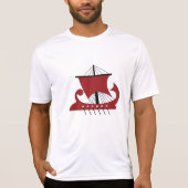 T-shirt Bateau Viking Longship Silhouette Drakkar (Devant)