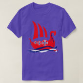 T-shirt Bateau viking Norvège (Design devant)