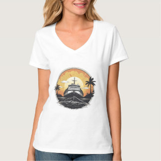 T-shirt Bateau vintage au Sunset
