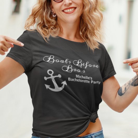 T-shirt Bateaux avant la croisière de fête de Bachelorette