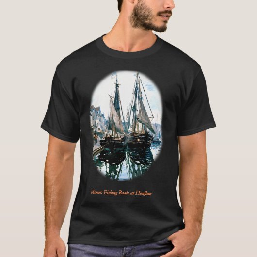 T-shirt Bateaux de pêche à Honfleur (Devant)