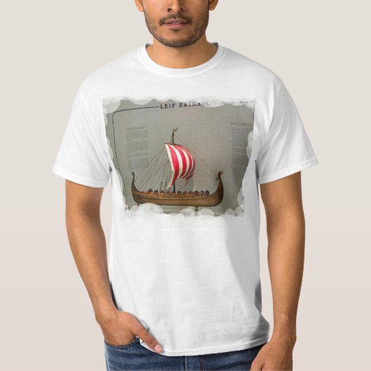 T-shirt Bateaux des explorateurs, Leif Erikson (Devant)