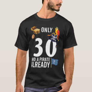 T-shirt Bateaux D'Oiseaux D'Or Seulement 30 Ans Et Un Pira