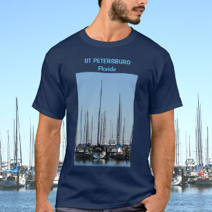 T-shirt Bateaux nautiques St Petersburg Florida Marina
