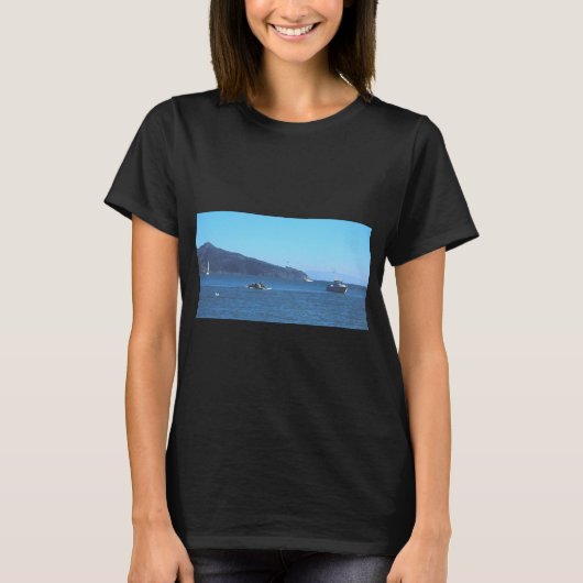 T-shirt Bateaux sur la baie (Devant)